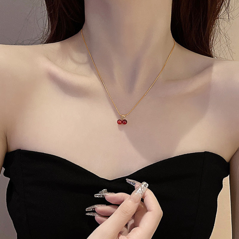 FS-NCKS4C59 - The Red Cherry Necklace