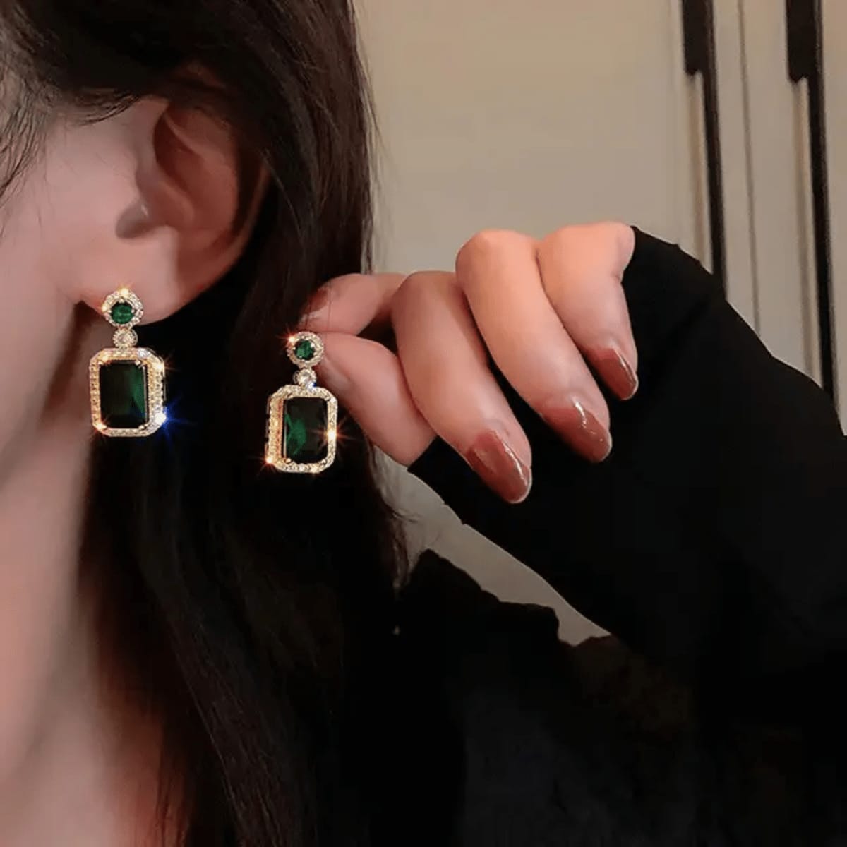 Korean Earrings Model 195,87,303,393 Nayaara Set of 3 + One Free