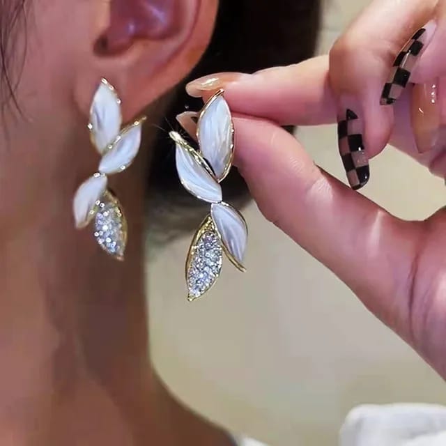 Korean Earrings Model 12,39,313,288 Nayaara Set of 3 + One Free