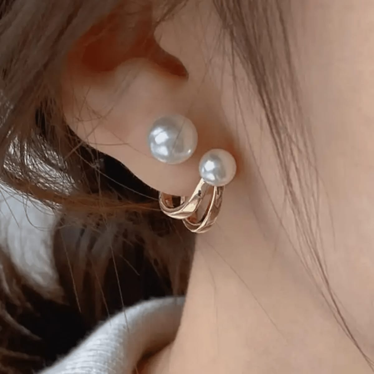 Korean Earrings Model 6,143,95,124 Nayaara Set of 3 + One Free