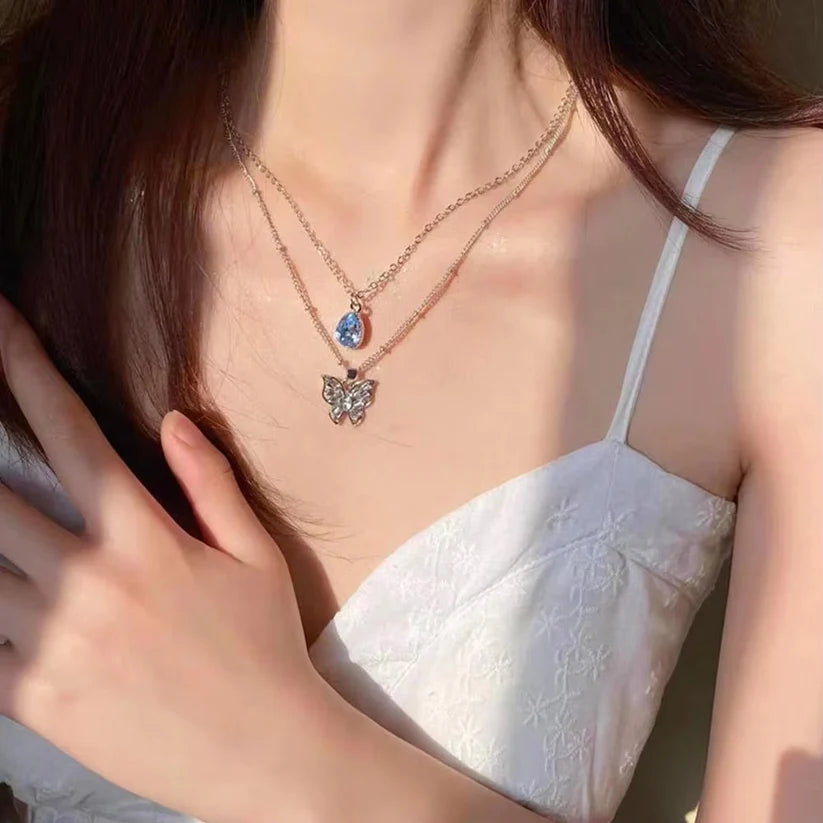 Nayaara:101 Butterflies Neckless Pack of 3 + One FREE