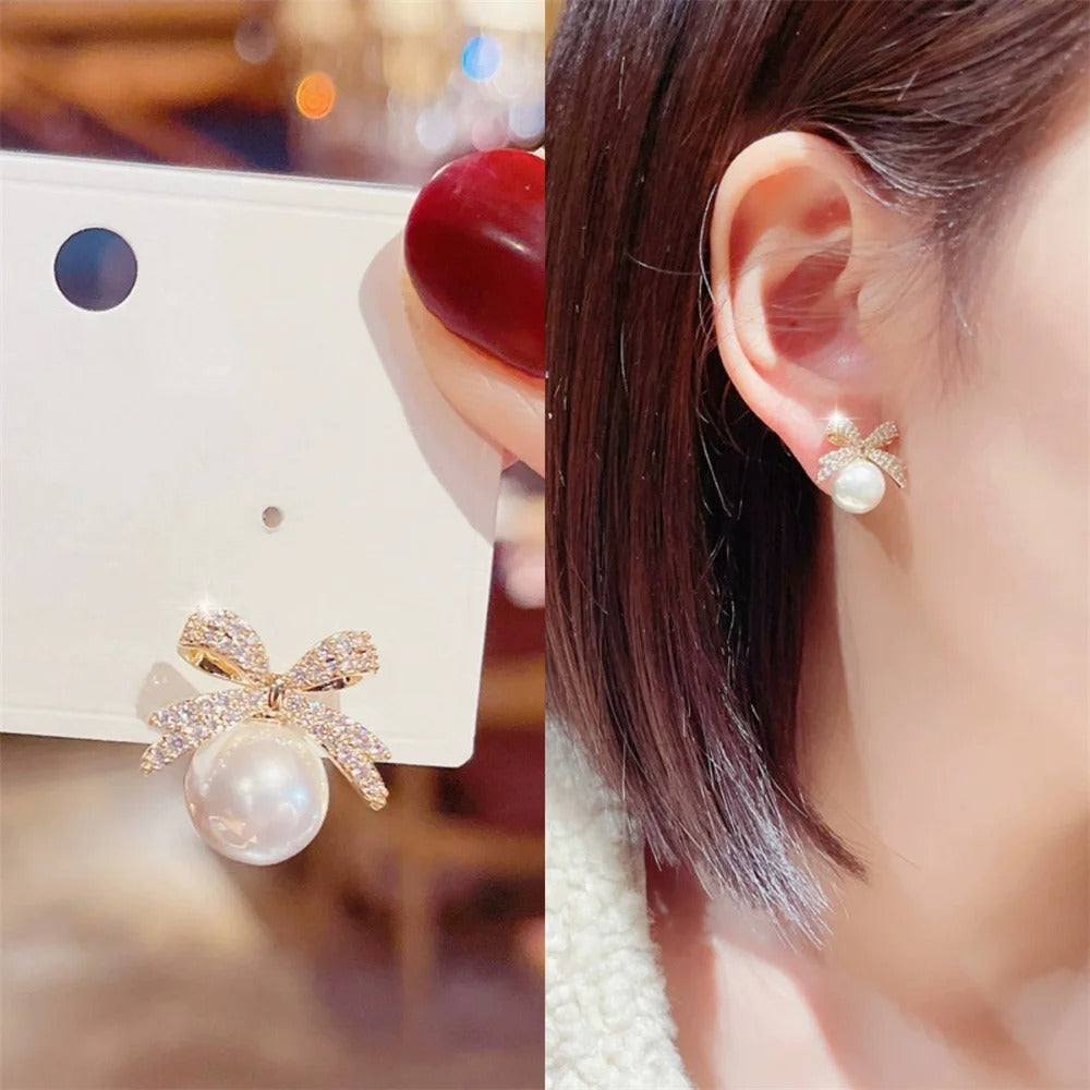 FS-ERS9N58 - Pearl Bow Studs