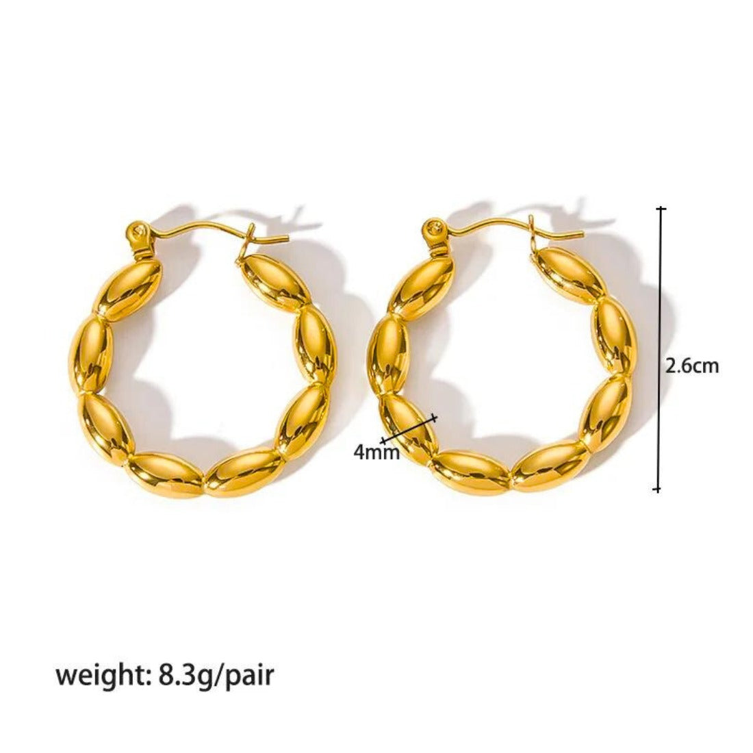 FS-ERS4SSA21 - Bubble Hoop Earrings
