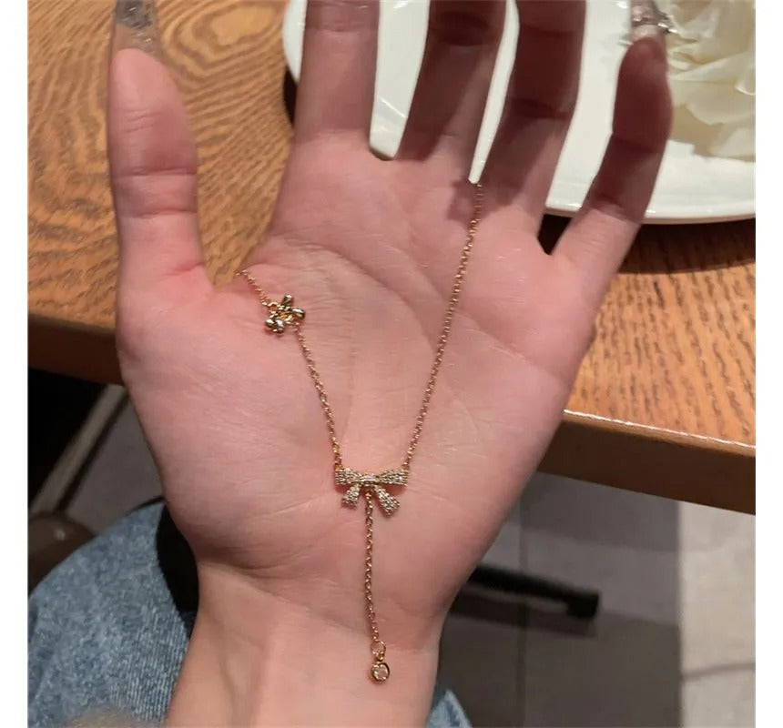 FS-NCKS4C48 - Bow & Bow Necklace