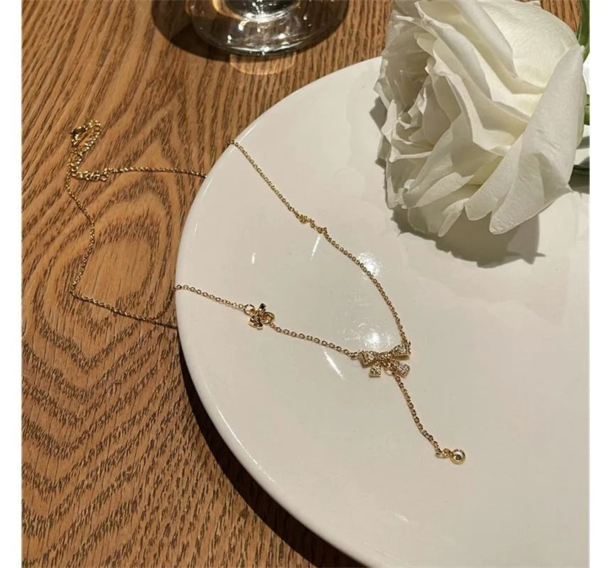 FS-NCKS4C48 - Bow & Bow Necklace