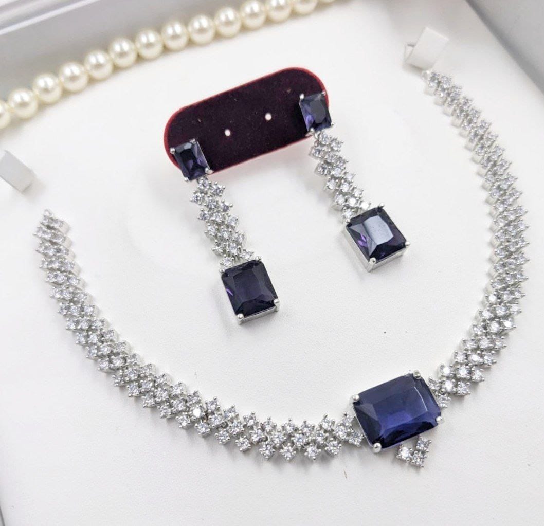 Nayaara Premium Flexible CZ Necklace Set