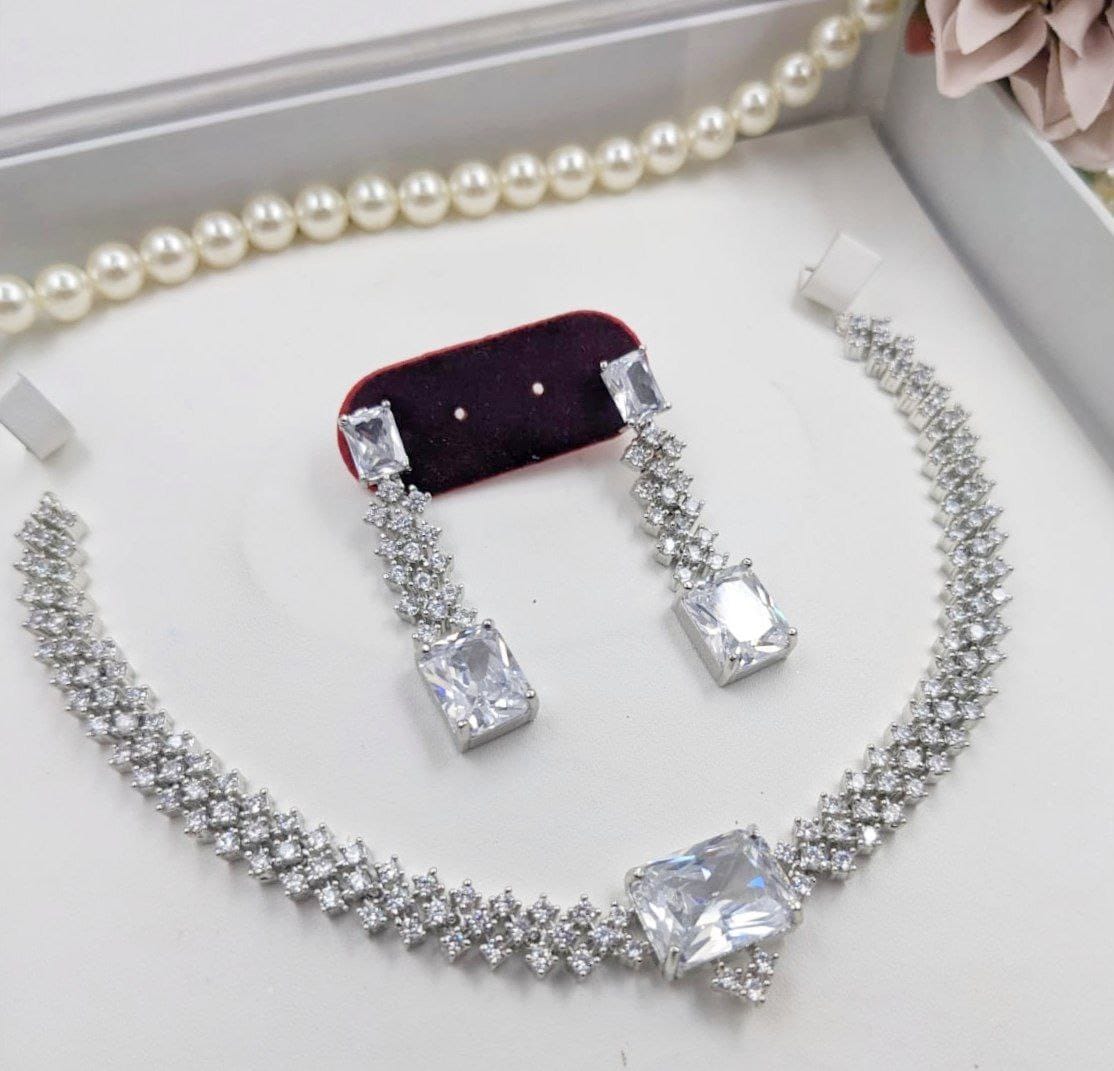 Nayaara Premium Flexible CZ Necklace Set