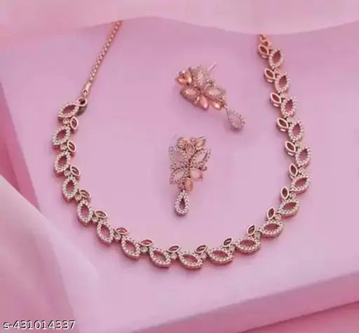 Beautiful High Quality Rose Gold Jewellery Set