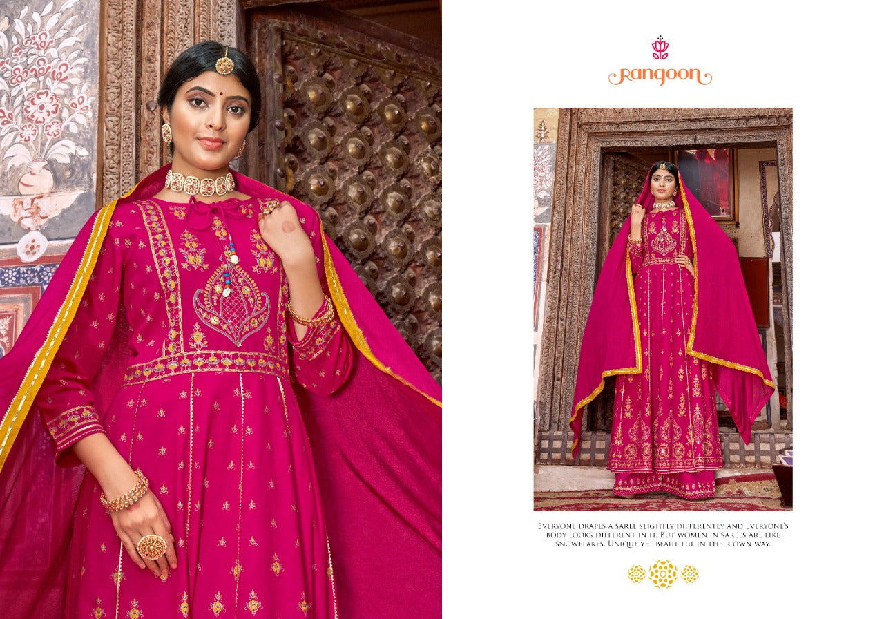 Traditional Floral Kurta Set with Dupatta