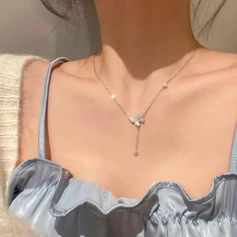 Nayaara:101 Butterflies Neckless Pack of 3 + One FREE