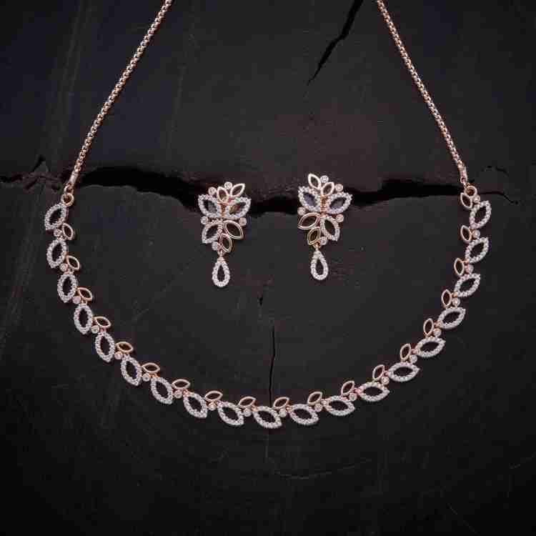 Brass Silver, Gold-plated Pink Jewel Set (Pack of 2)