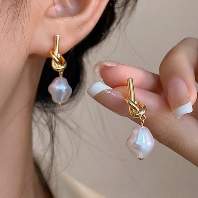 Korean Earrings Model 195,87,303,393 Nayaara Set of 3 + One Free