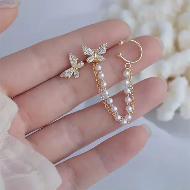 Korean Earrings Model 281,323,211,156 Nayaara Set of 3 + One Free