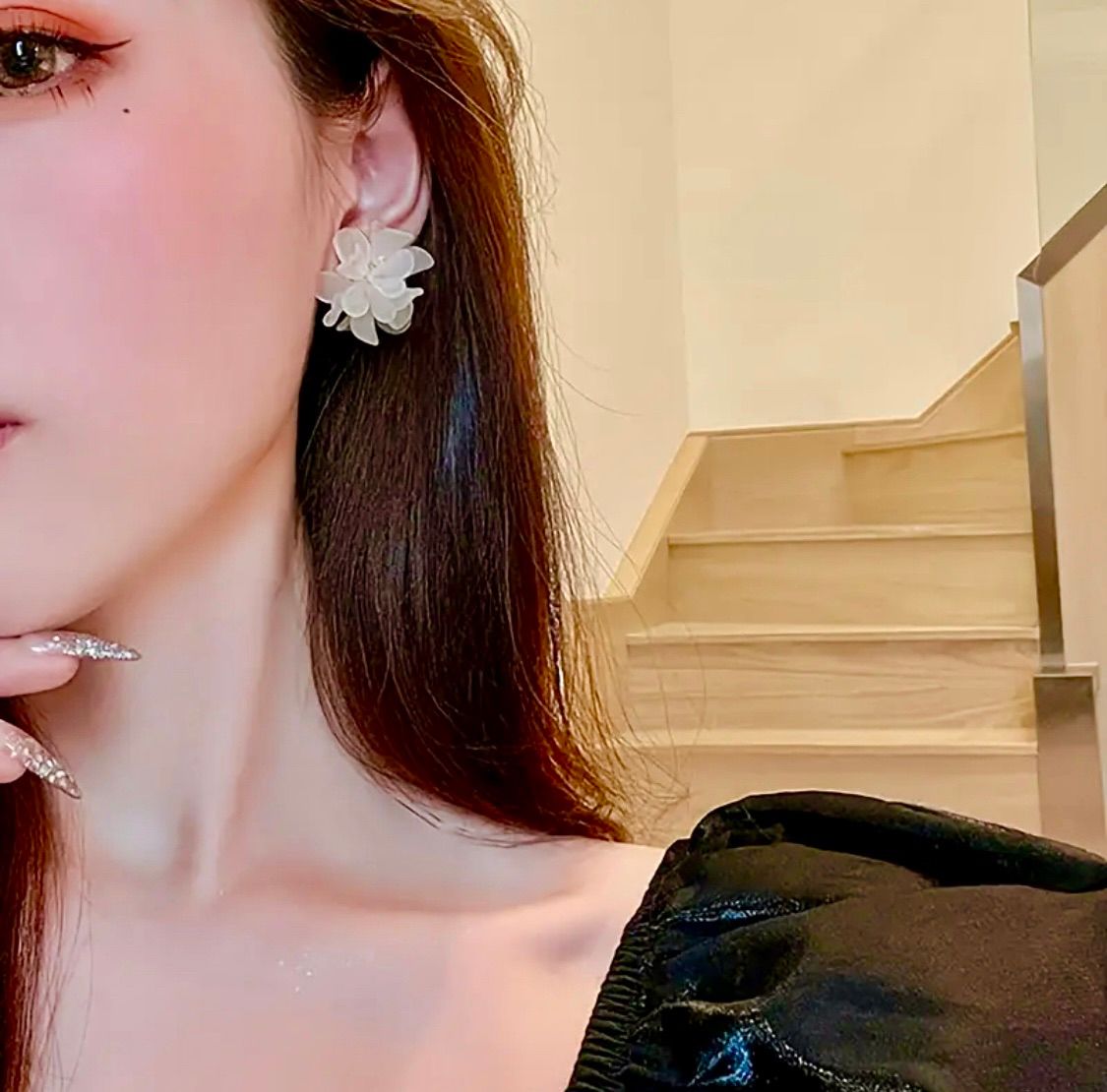 FS-ERS9N181 - Chic Flower Studs