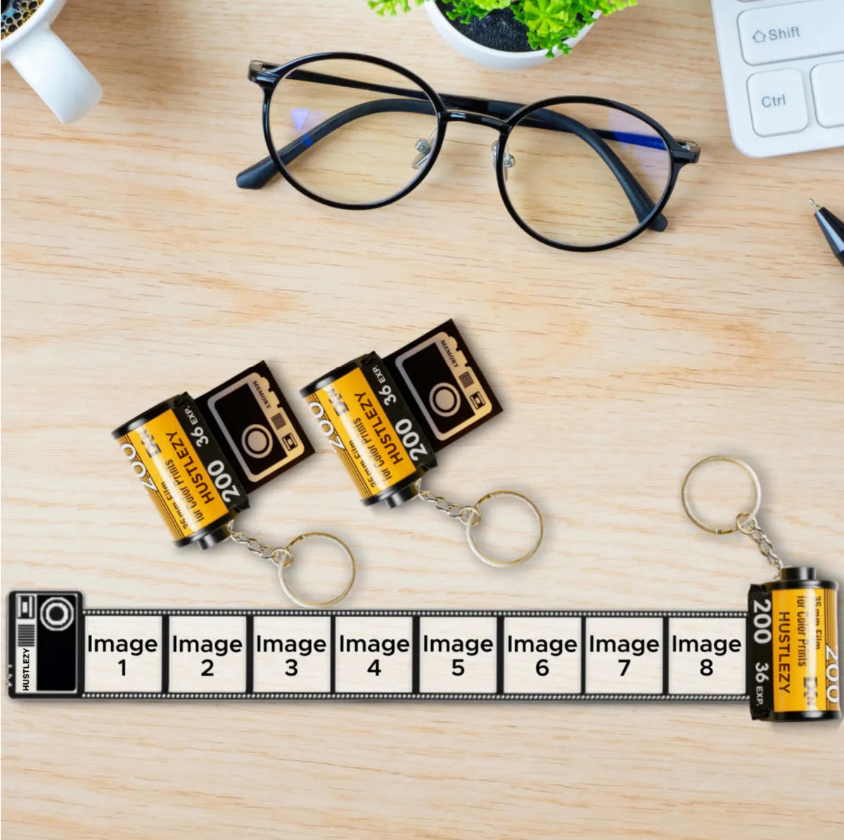 Personalised Film Roll Keychain