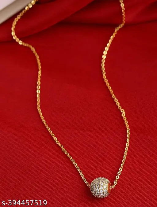 Gold Plated Chain Stainless Steel Pendant Gold Layered Necklace Women