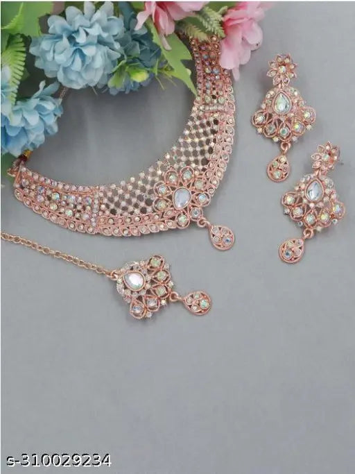 Rose gold Plated jewellery Set