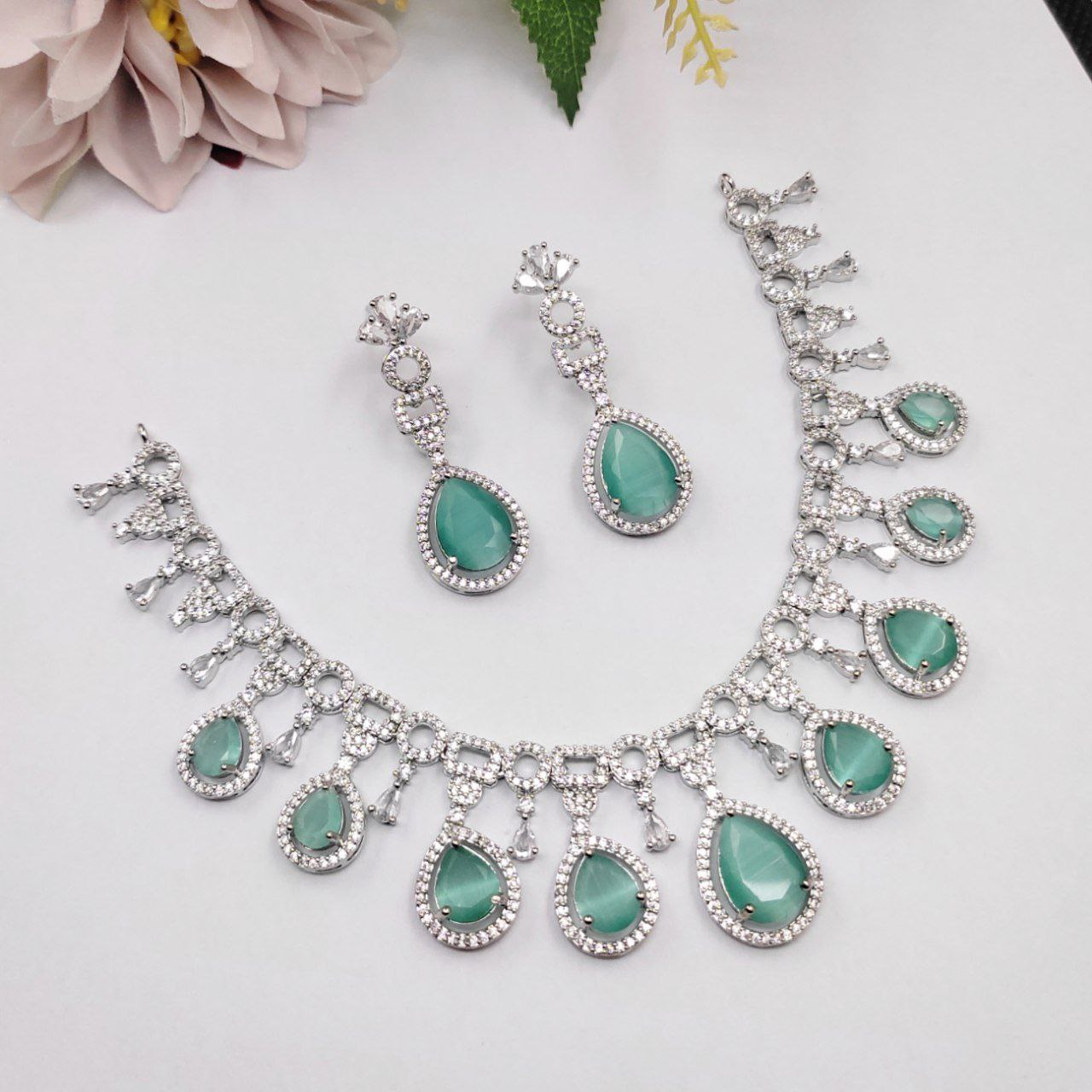 Premium cz Necklace set