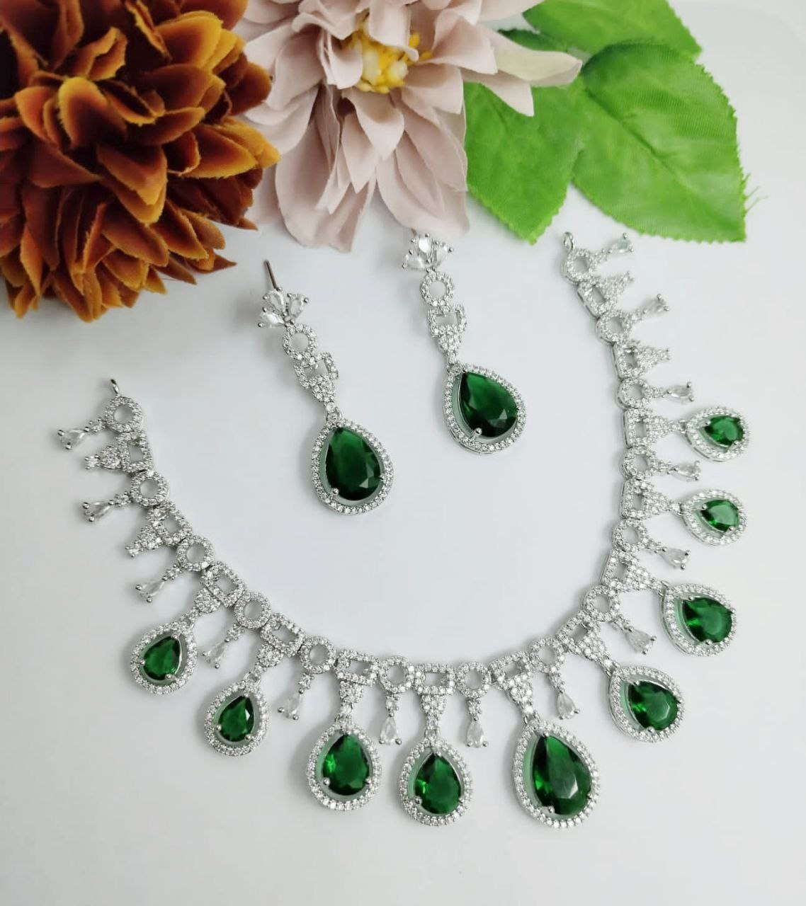 Premium cz Necklace set