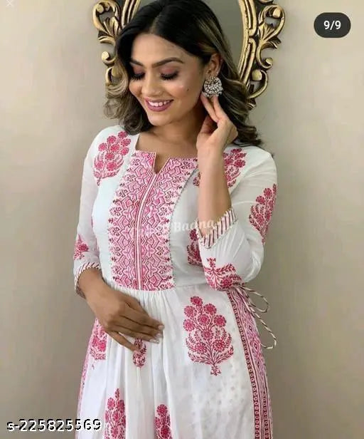 NANAK FEB NAIRA CAT PRINTED PENT SET KURTIS
