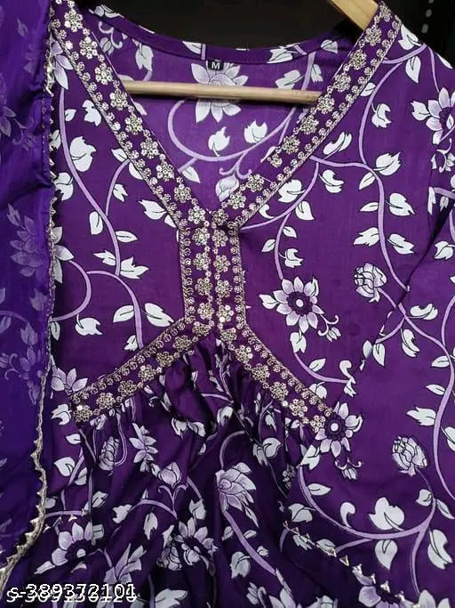 Aliya Purple Alia cut Kurti