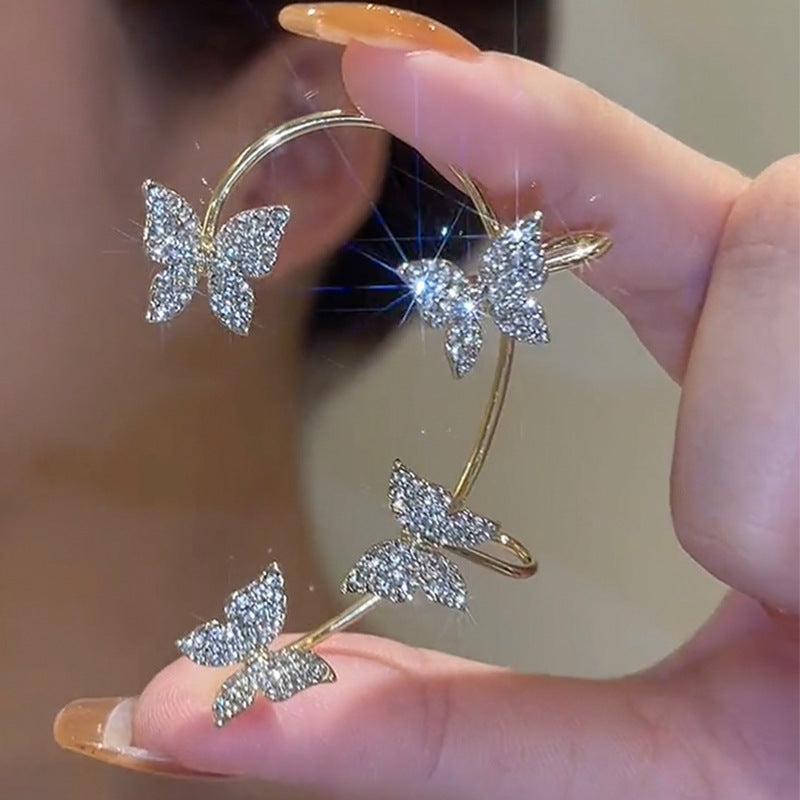 Korean Butterfly Ear Cuff 2Pcs/Set