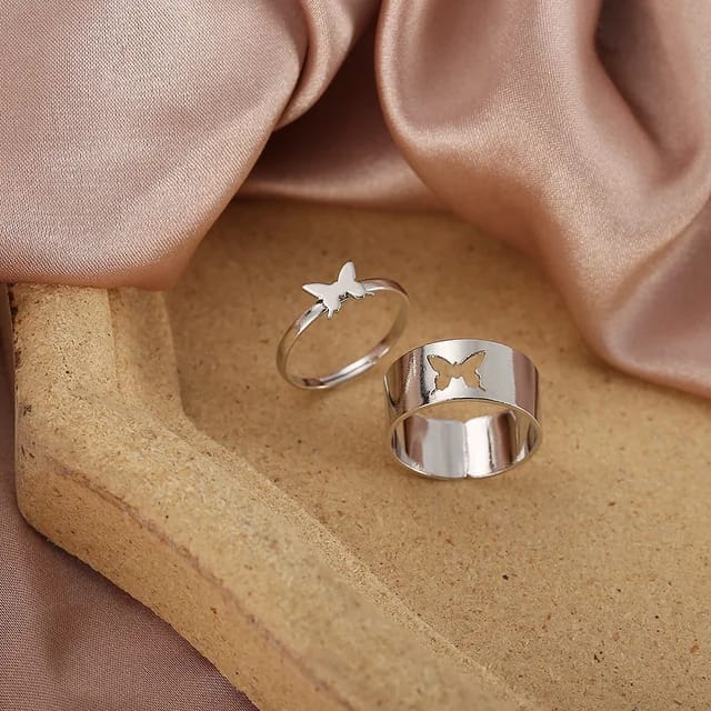 Model 197 Couple butterfly design Korean Ring