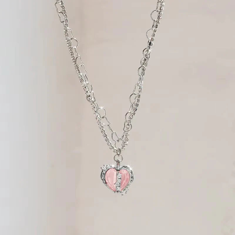 Nayaara:102 Heart Neckless Pack of 3 + One FREE