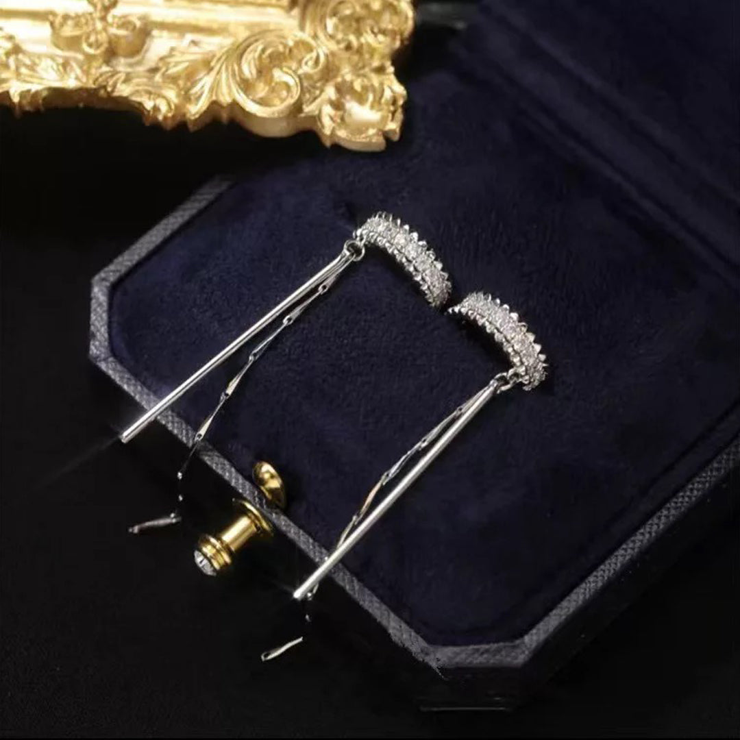 Korean C-Shaped Tassel Ear Clips 2 Pcs/Set