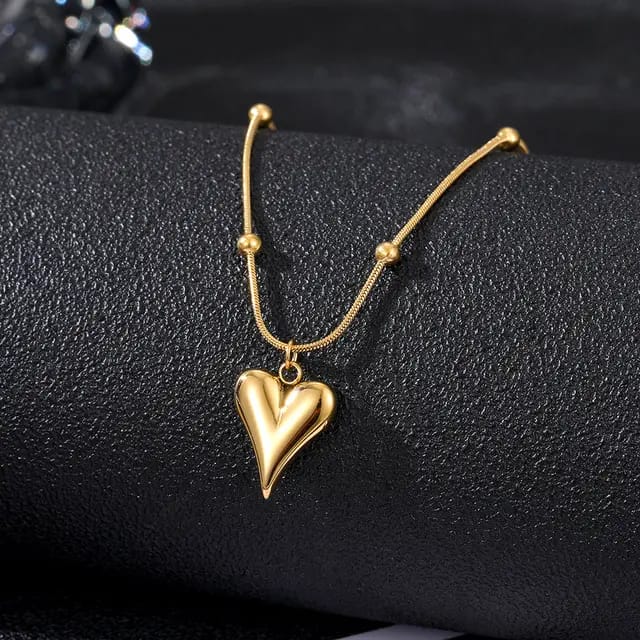 Model No. 361 Heart Pendant Charm With Chain