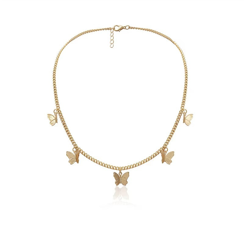 FS-NCKS4C75 - Butterfly Choker Necklace