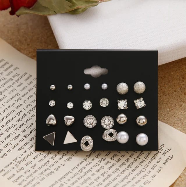 Model 55 Set Of 12 Studs (Two Sets Silver and Gold 24 Studs)