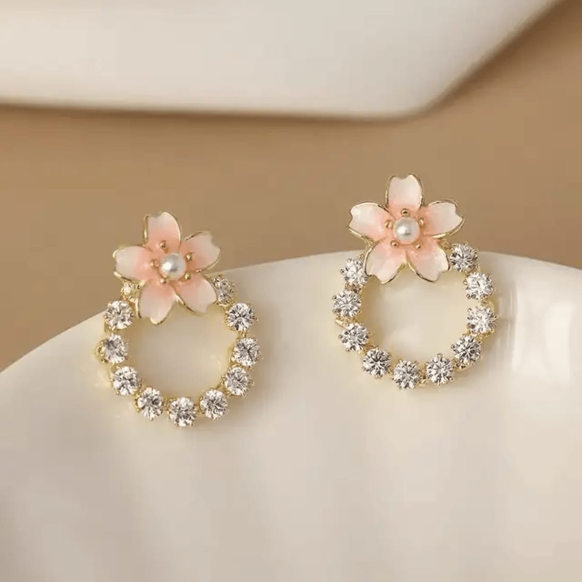 Korean Earrings Model 6,143,95,124 Nayaara Set of 3 + One Free