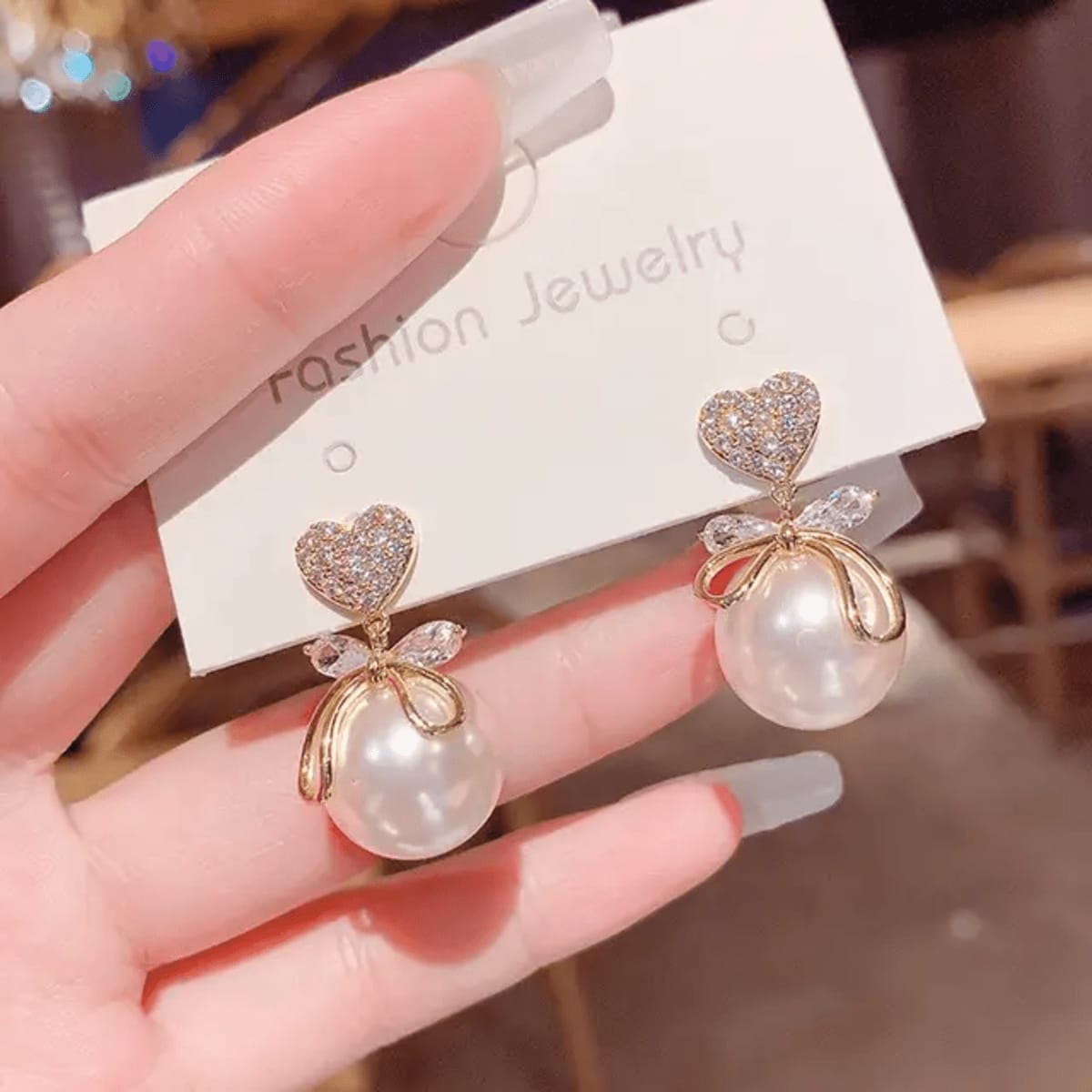 Korean Earrings Model 129,99,25,165 Nayaara Set of 3 + One Free