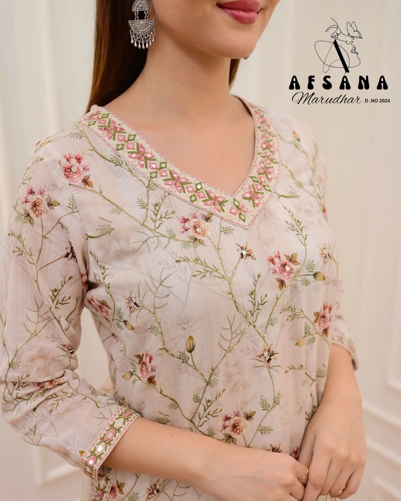 Floral Harmony Kurta Set