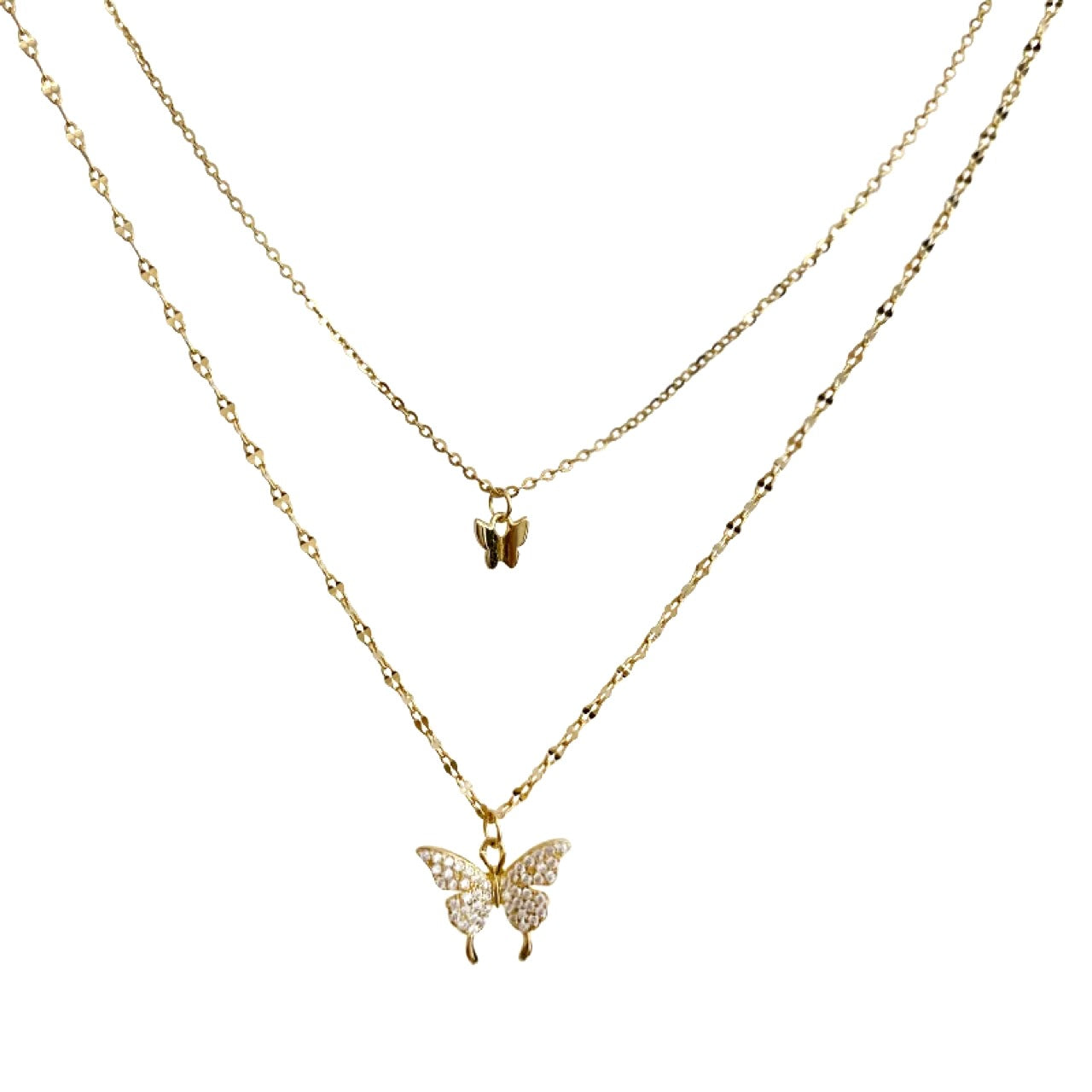 FS-NCKS4C57 - Butterfly Layered Chain