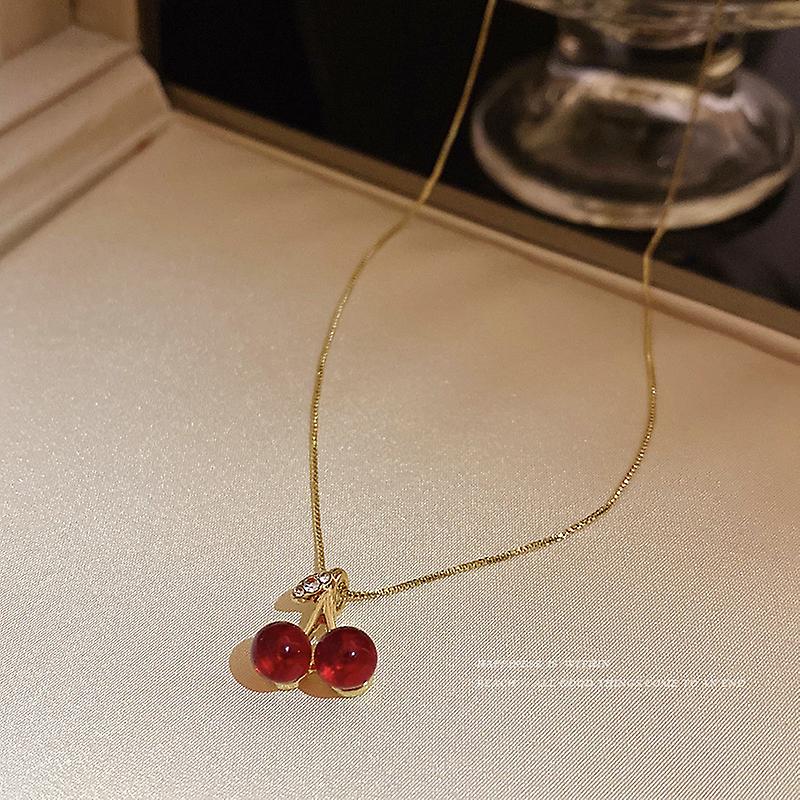 FS-NCKS4C59 - The Red Cherry Necklace