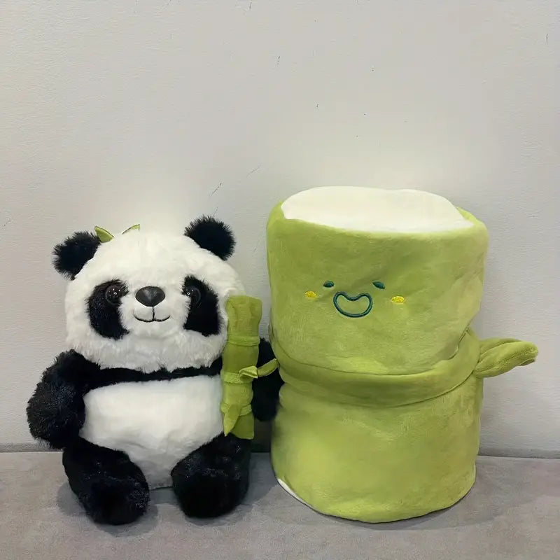 Bamboo-tube Panda Doll Comfortable Plush (Get Jewelry inside every toy)