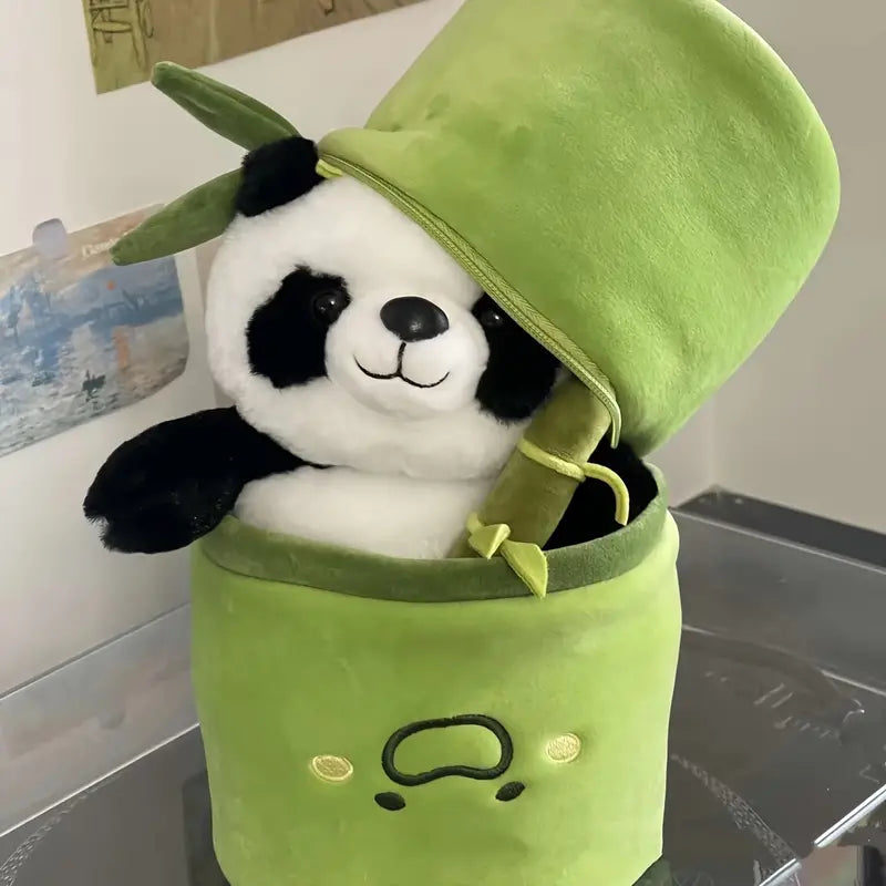 Bamboo-tube Panda Doll Comfortable Plush (Get Jewelry inside every toy)