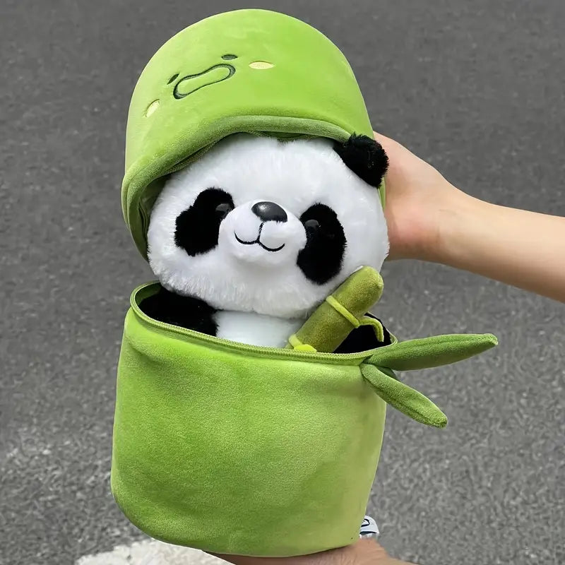 Bamboo-tube Panda Doll Comfortable Plush (Get Jewelry inside every toy)