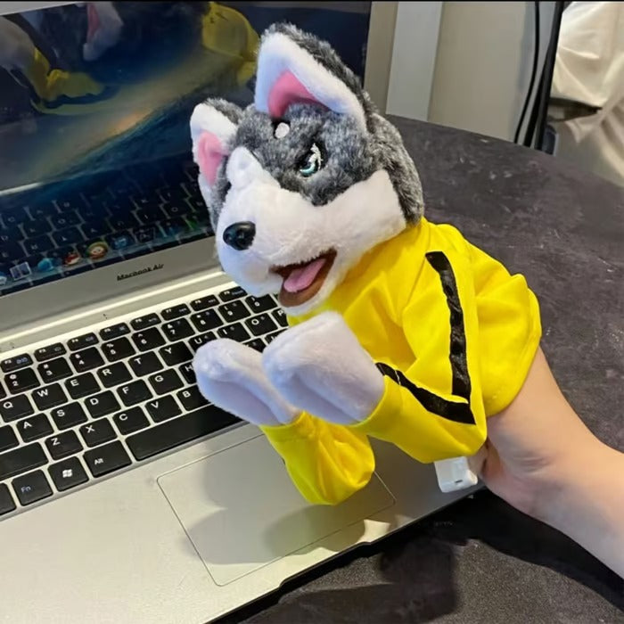 Kung Fu Animal toy Husky Gloves Doll Children's Game Plush Toys