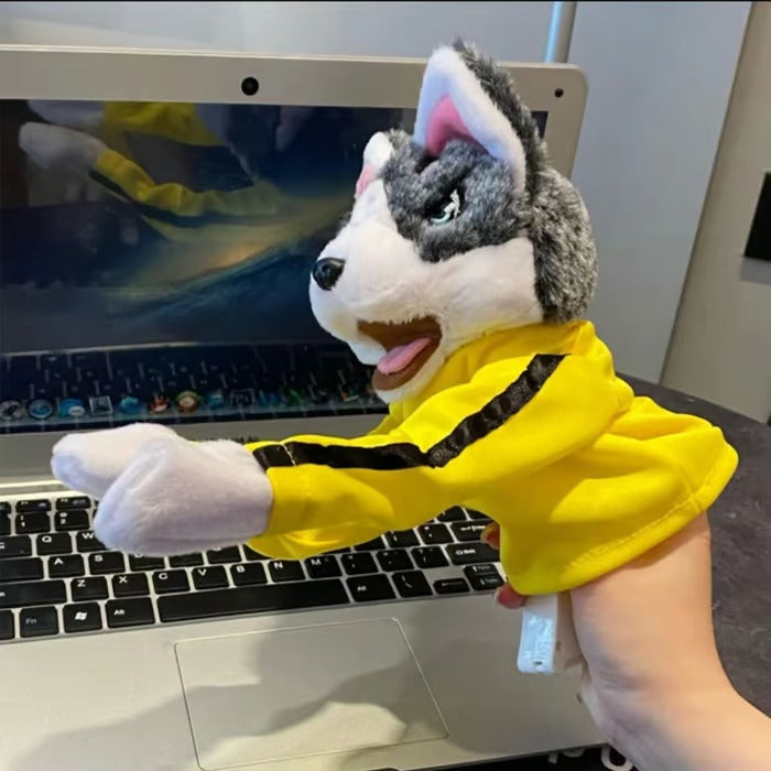 Kung Fu Animal toy Husky Gloves Doll Children's Game Plush Toys