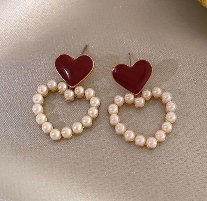 FS-ERS9N187 - Vine Heart Earrings