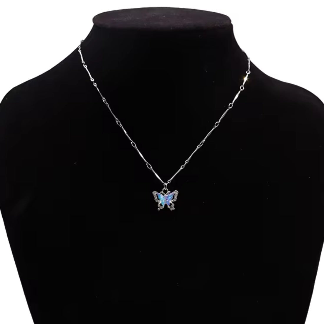 FS- NCKS4C12 - Blue Butterfly Necklace