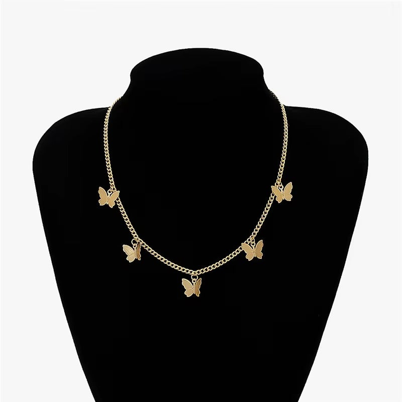 FS-NCKS4C75 - Butterfly Choker Necklace