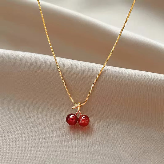 FS-NCKS4C59 - The Red Cherry Necklace