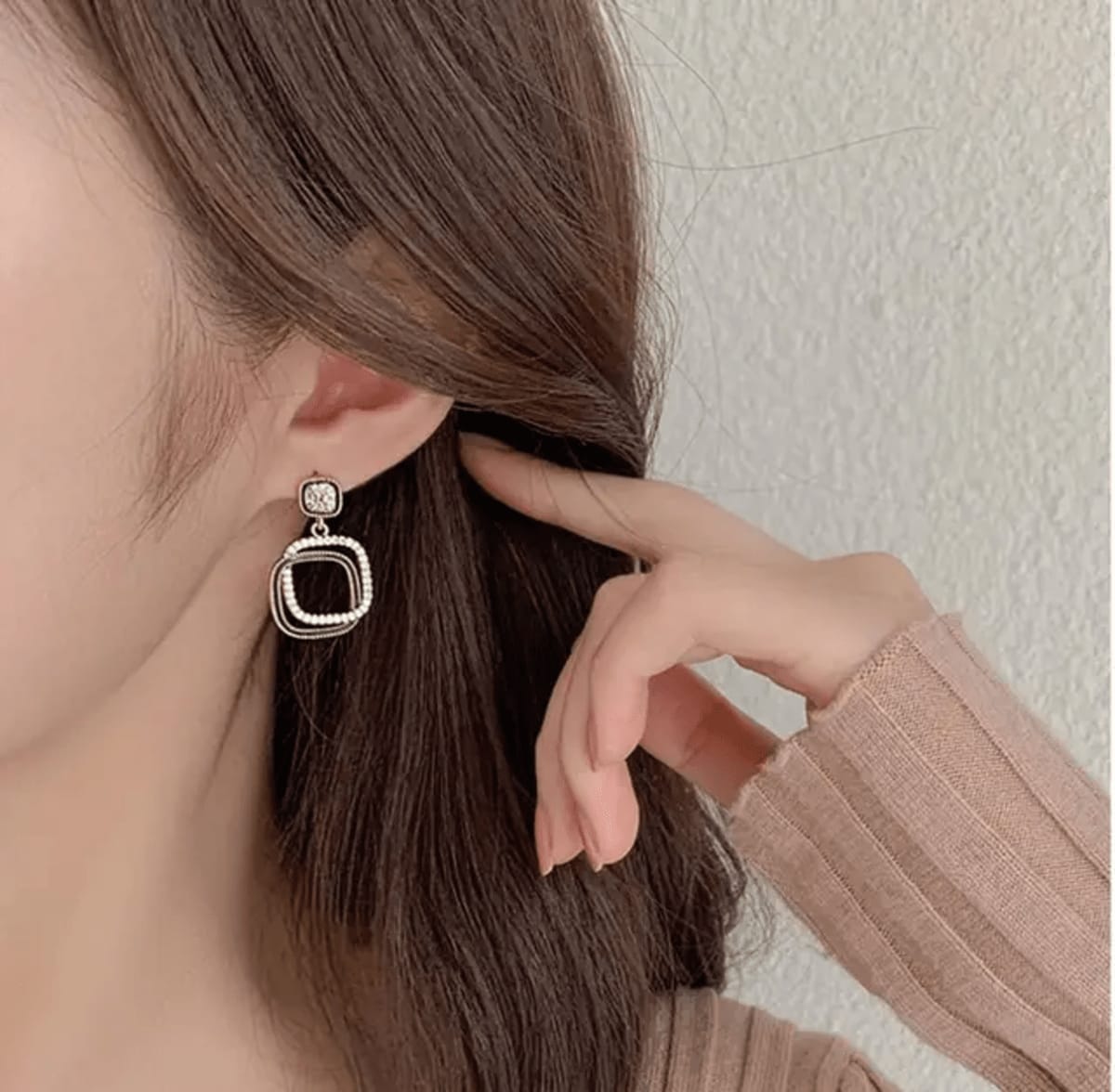 Korean Earrings Model 6,143,95,124 Nayaara Set of 3 + One Free