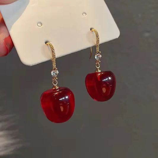 FS-ERS9N199 - Dazzled Cherry Earrings