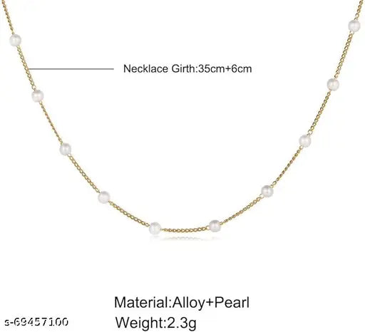 Simple Pearl Necklace | Everyday Pearl Jewelry