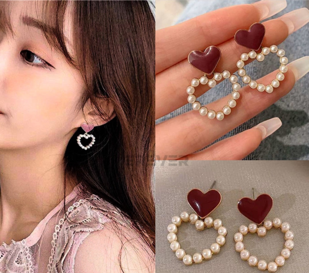 FS-ERS9N187 - Vine Heart Earrings